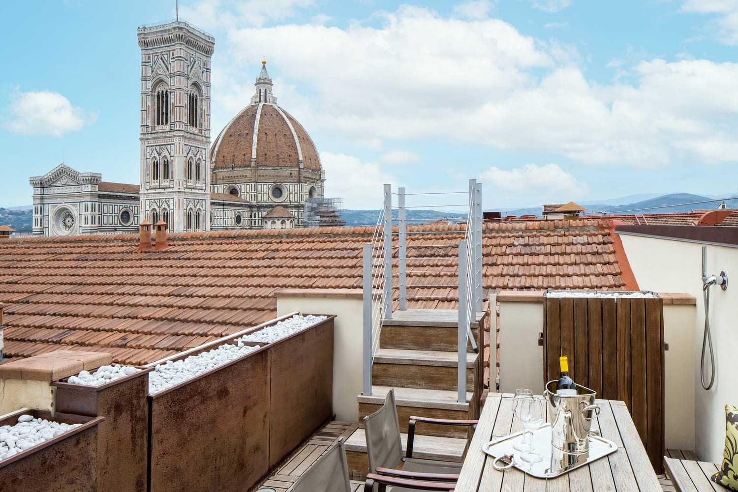 Open space with view of the Duomo