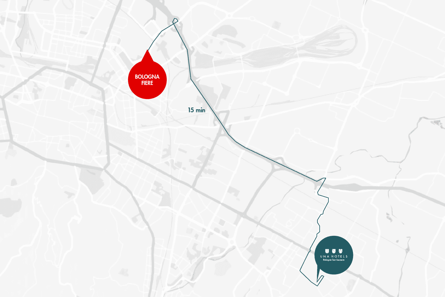 UNA HOTELS Bologna San Lazzaro - Posizione strategica