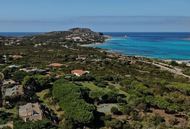 Aerial View UNA Hotels Club Ancora Stintino And Greenery