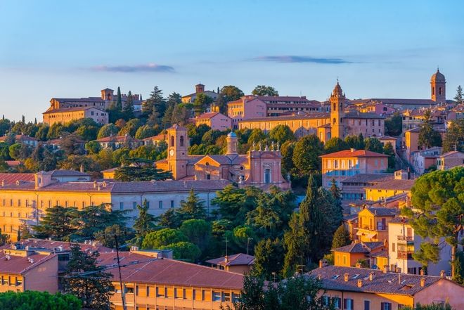 Scorcio Di Perugia Al Tramonto