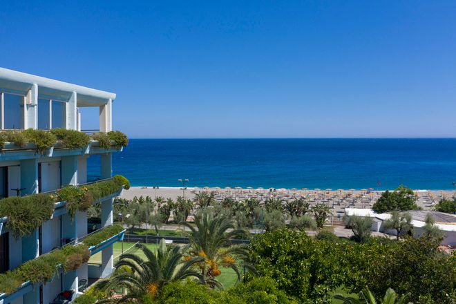  Esterno Dell'una Hotels Naxos Beach Sicilia Con Spiaggia E Mare